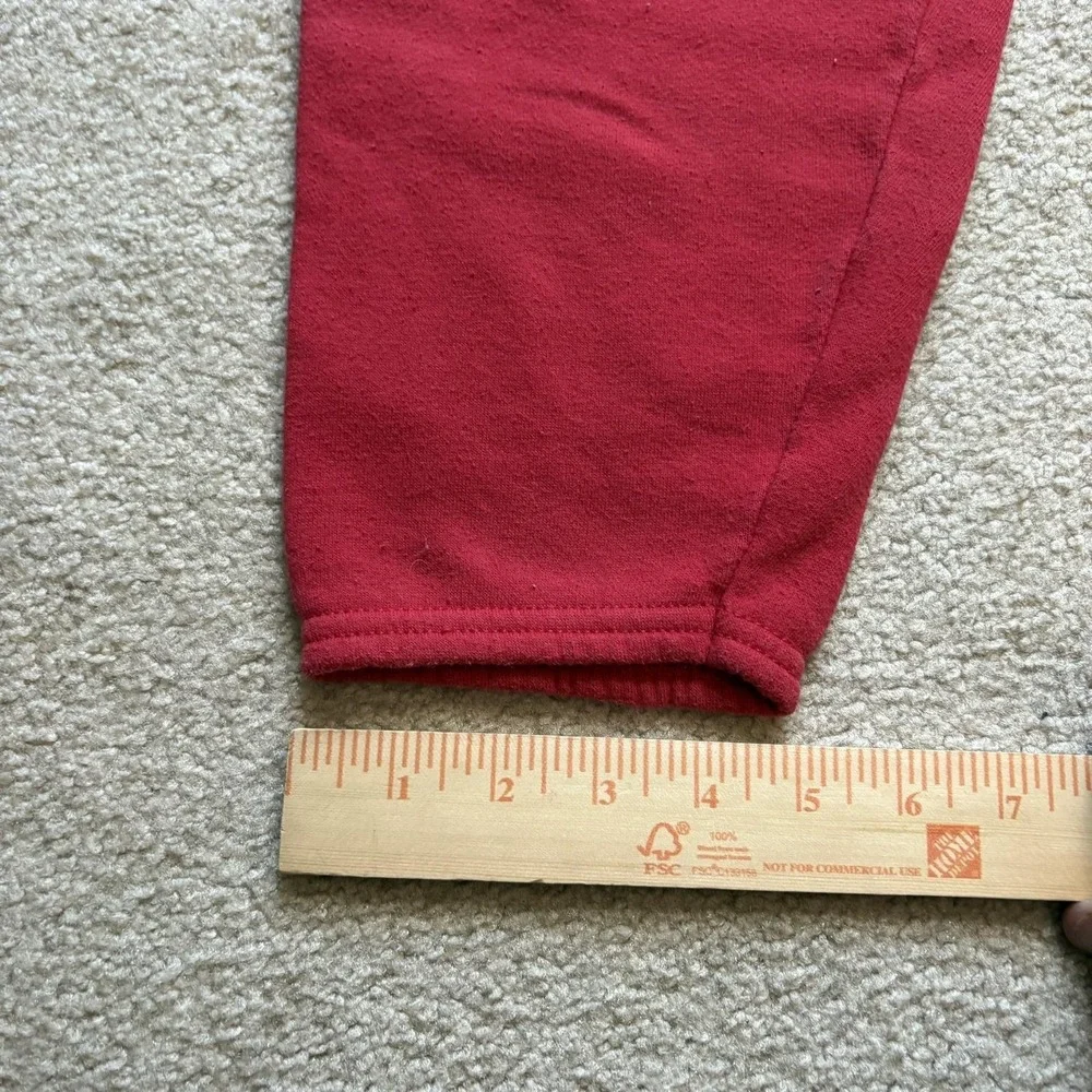 Wisconsin Badgers Sweatpants Mens Small Red NCAA Football Stretch Run Fleece